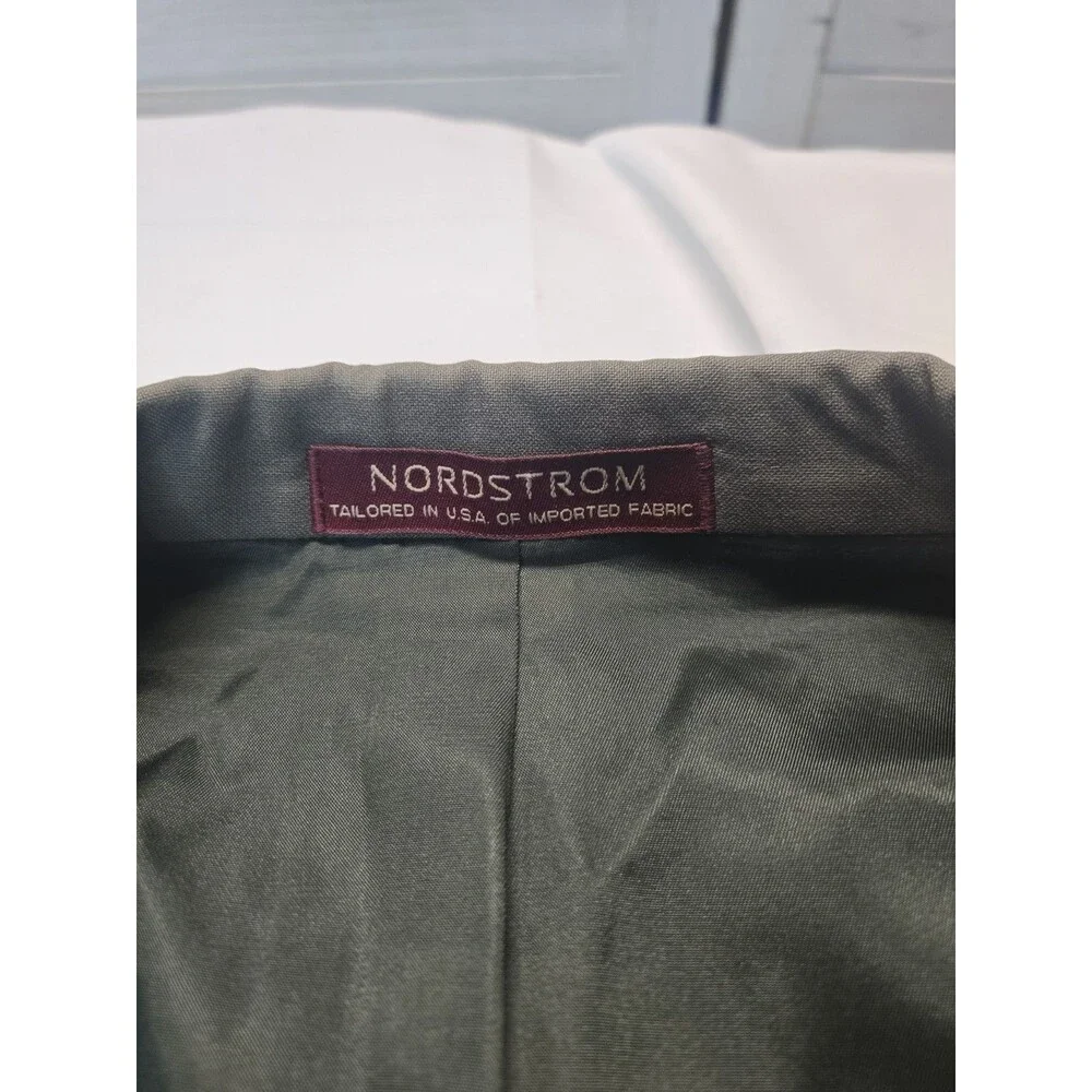 Nordstrom Blazer Mens Suit Jacket Gray 44L 3 Button Business Formal Wear